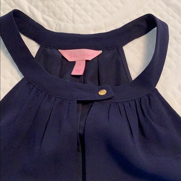 Lilly Pulitzer silk halter blouse, size small - Picture 2 of 8